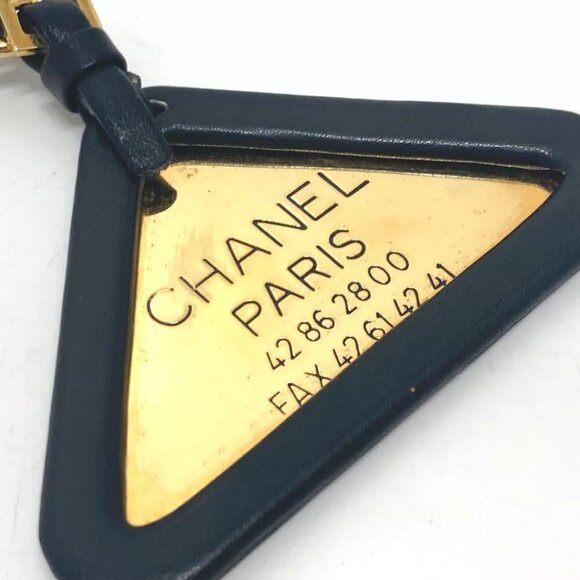 CHANEL 94P Triangular plate Charm key ring accessories, small items Key ring - Picture 8 of 12
